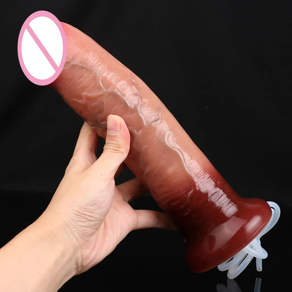 Silicone Thick Ejaculation Realistic Dildo