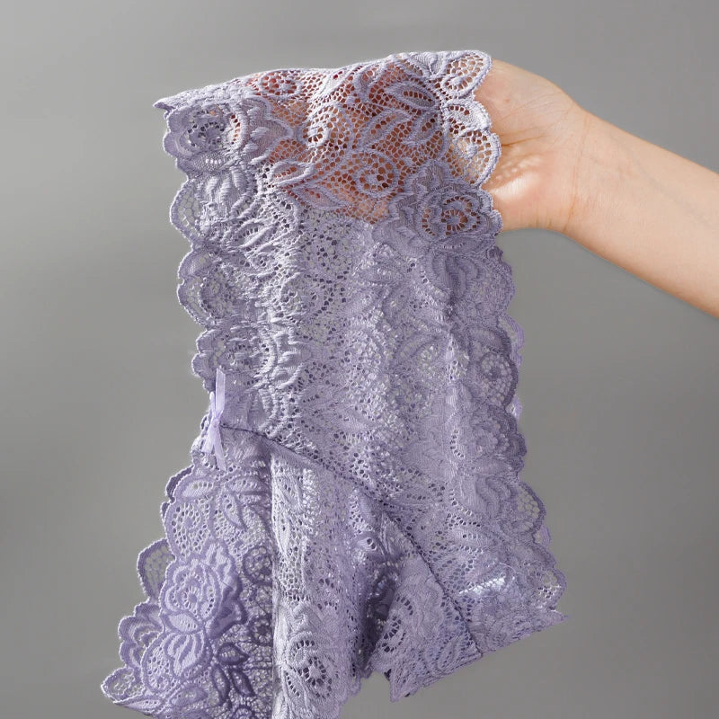 3Pcs Sexy Floral Lace Panties