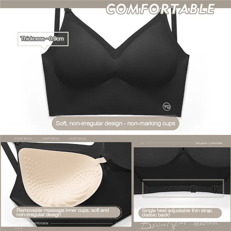 Women Invisible  Backless Bra Sexy Lingerie