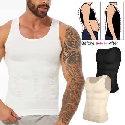 Men Compression Vest Sleeveless Shapewear