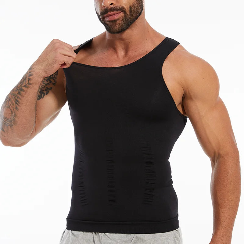 Men Compression Vest Sleeveless Shapewear