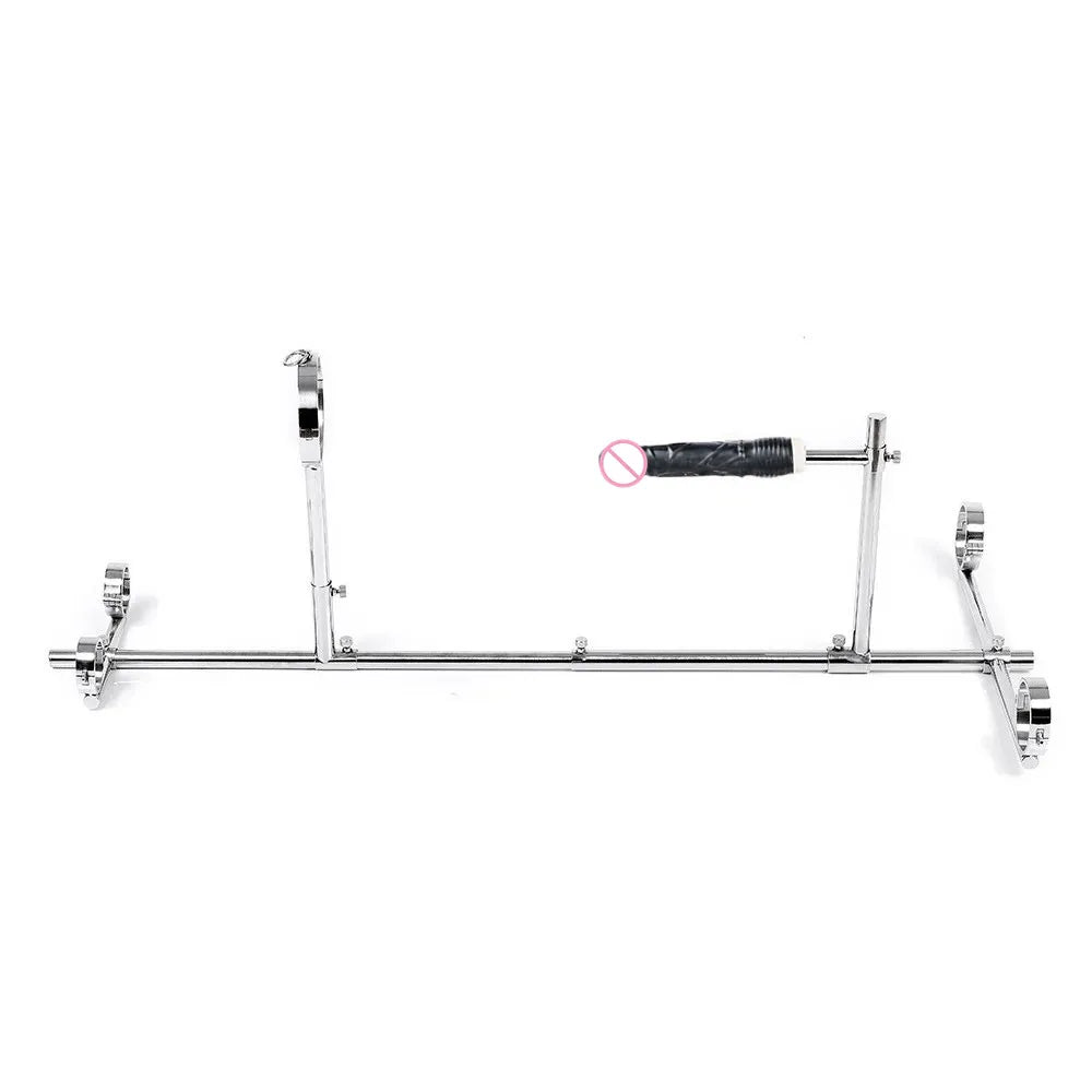 Stainless Steel Bar Spreader with Dildo Collar
