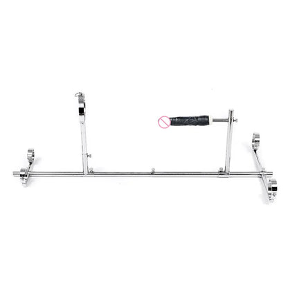 Stainless Steel Bar Spreader with Dildo Collar