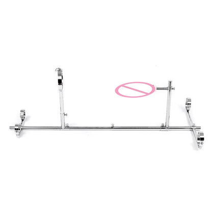 Stainless Steel Bar Spreader with Dildo Collar