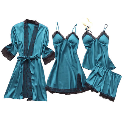 Sexy  Lingerie Dress Robe Sleepwear Pajamas Set