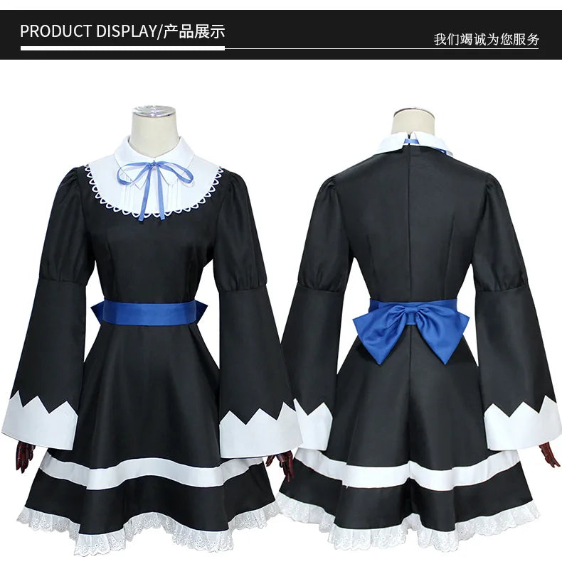 Cosplay Gothic Maid Lolita Dress Wig Long Socks