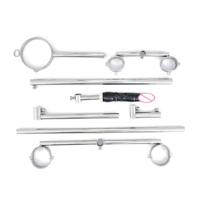 Stainless Steel Bar Spreader with Dildo Collar