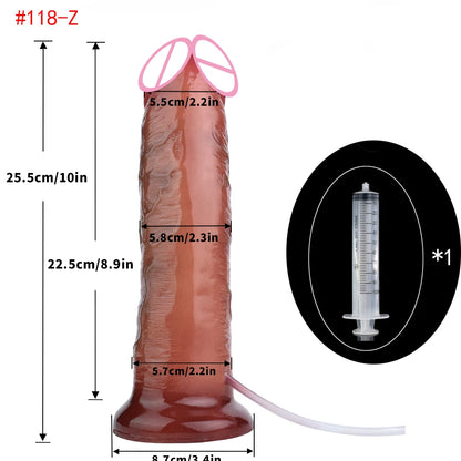 Silicone Thick Ejaculation Realistic Dildo