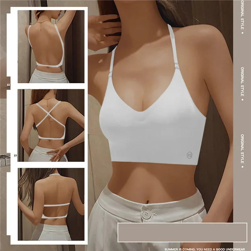 Women Invisible  Backless Bra Sexy Lingerie