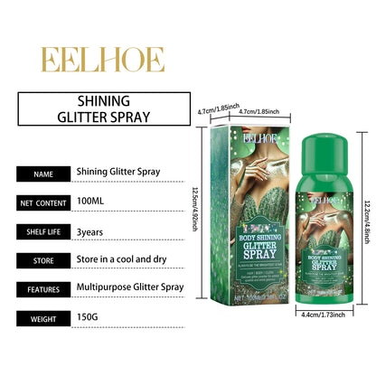 High Gloss Glitter Powder Spray Body Shimmer